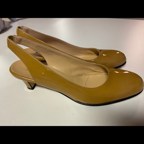 Anyi Lu Nude Patent Slingbacks 8.5US - Picture 6 of 6